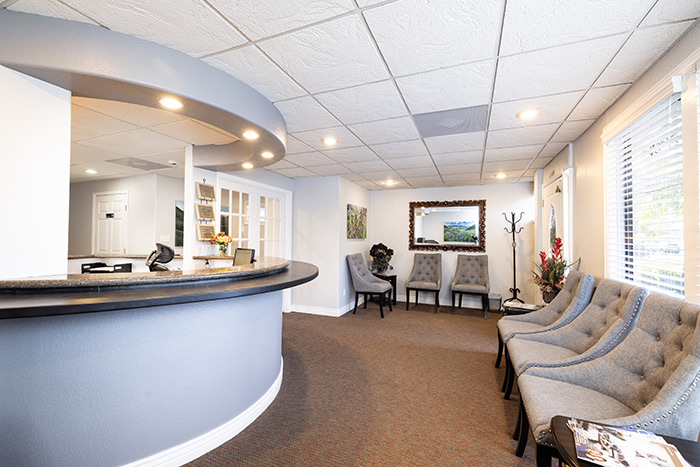 Calm patient area inside Longmont Dental